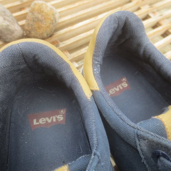 Levi's Red Tab Blue Canvas Casual Sneaker Shoes - Size 10 Men's. - Picture 9 of 14